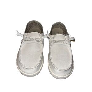 White Hey Dude shoes!